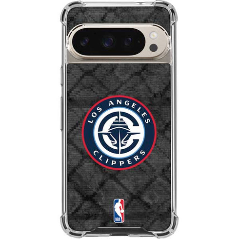 NBA Los Angeles Clippers Black Rust Google Pixel 9/9 Pro Clear Case